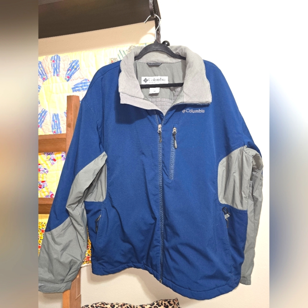 Columbia mens omni shield jacket navy grey